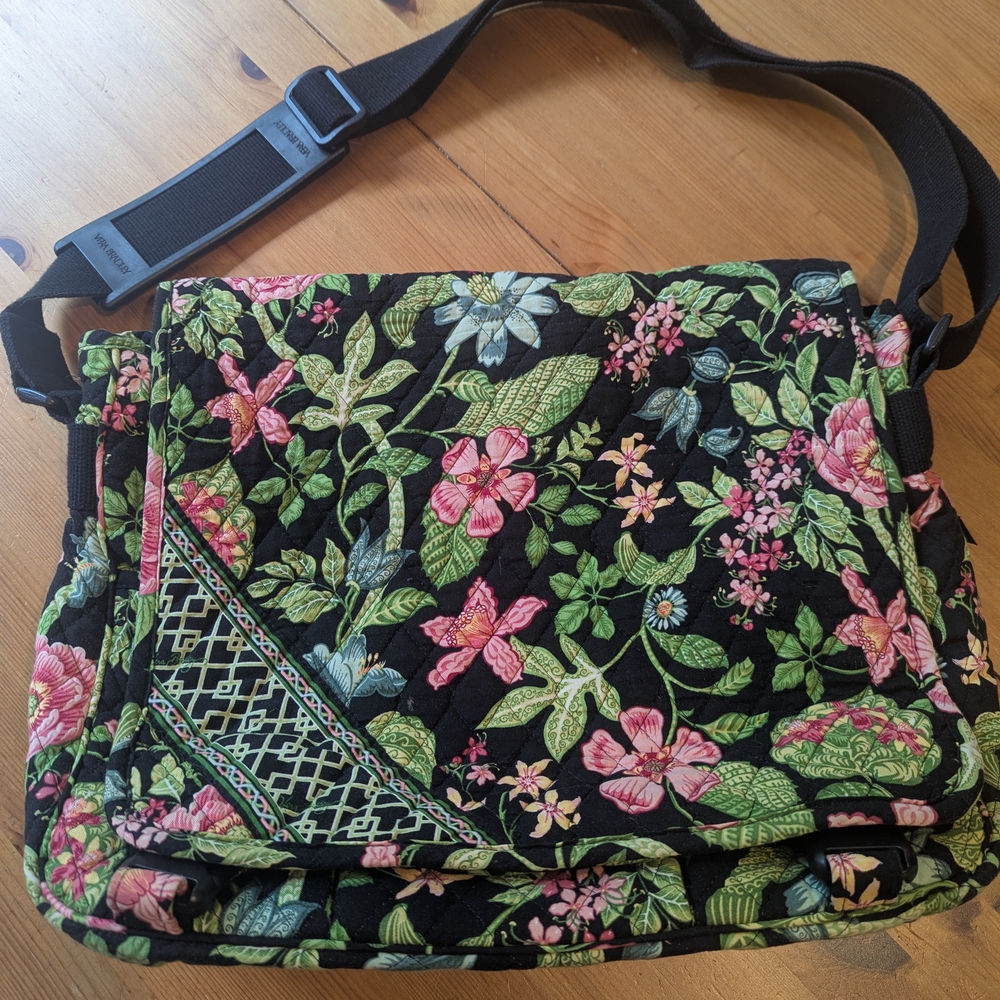 Vera Bradley Botanica Print Messenger Bag